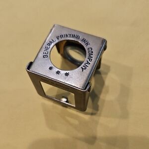 Vintage ▪︎ Folding Magnifying Loupe ▪︎ General Printing Ink Company 🔎